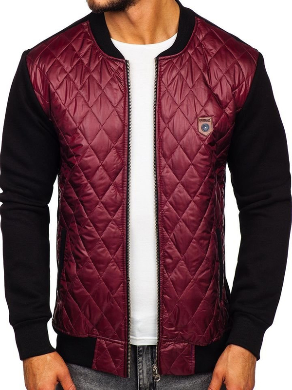 Men's Transitional Bomber Jacket Claret Bolf 2569-2