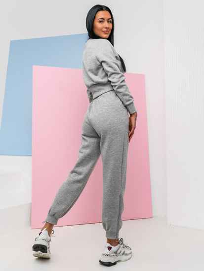 Women's 2-Piece Oversize Tracksuit Grey Bolf 8C78