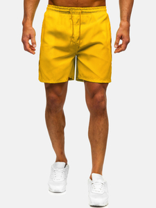 Men’s Swimming Trunks Yellow Bolf QD35