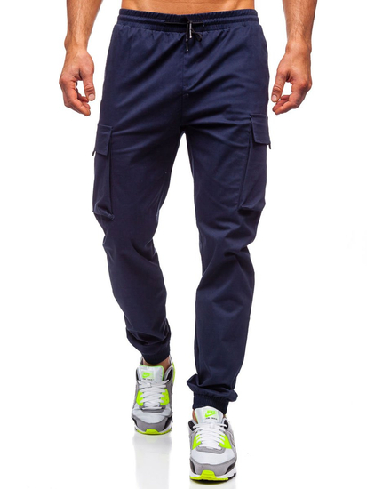 Men's Cargo Joggers Navy Blue Bolf 701