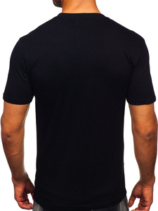 Men's Cotton Printed T-shirt Black Bolf MPO3484