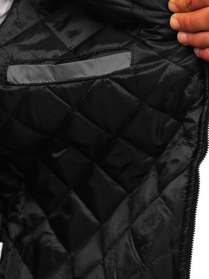 Men's Lightweight Bomber Jacket Grey Bolf AK95