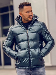 Men's Quilted Winter Jacket Green Bolf EX2138A