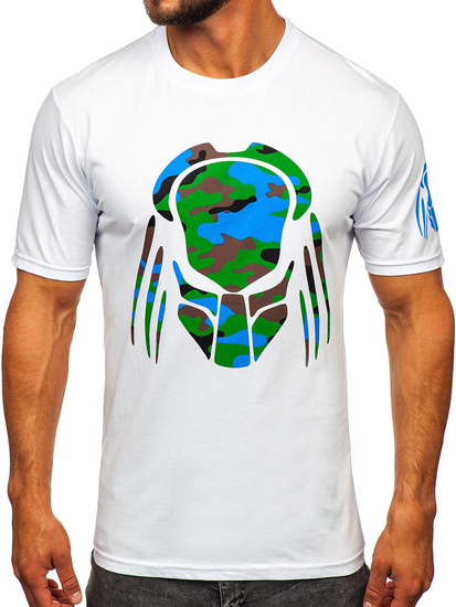 Men's Cotton Printed T-shirt White Bolf 192379-1