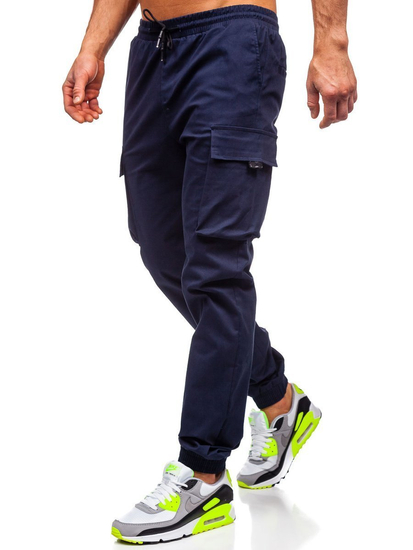 Men's Cargo Joggers Navy Blue Bolf 701