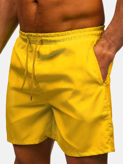 Men’s Swimming Trunks Yellow Bolf QD35