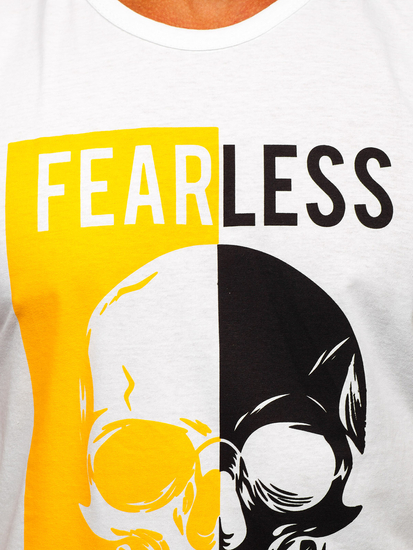 Men's Printed Tank Top White Bolf 14819