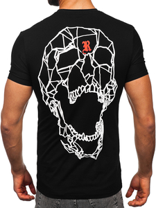 Men's Printed T-shirt Black Bolf MT3026
