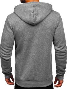 Men's Zip Hoodie Dark Grey Bolf HW2787