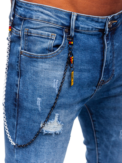 Men's Jeans Slim Fit Navy Blue Bolf TF251