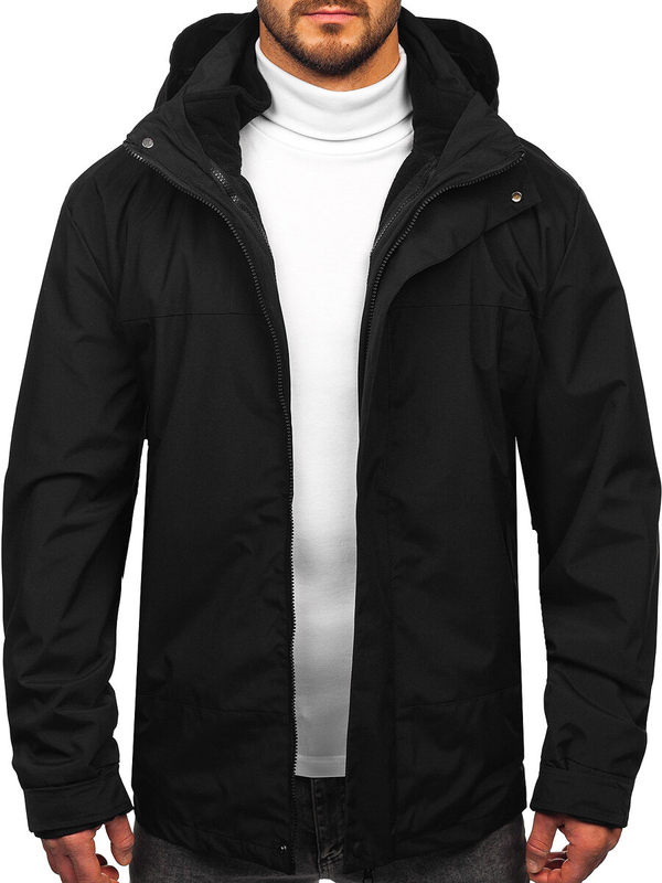 Men’s 2in1 Lightweight Jacket Black Bolf 5M3262
