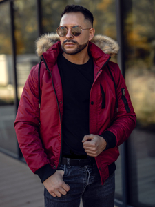 Men's Winter Jacket Claret Bolf 2129