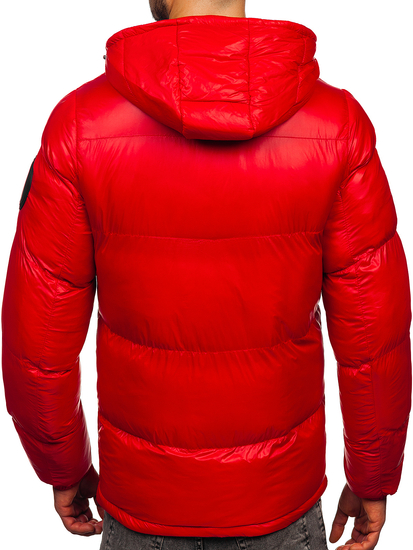 Men's Quilted Winter Jacket Red Bolf 5M3198