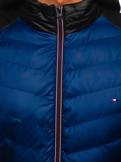 Men's Transitional Down Jacket Navy Blue Bolf 1905