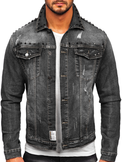 Men's Denim Jacket Black Bolf MJ504N