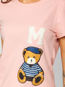 Women's Printed T-shirt Pink Bolf 52352