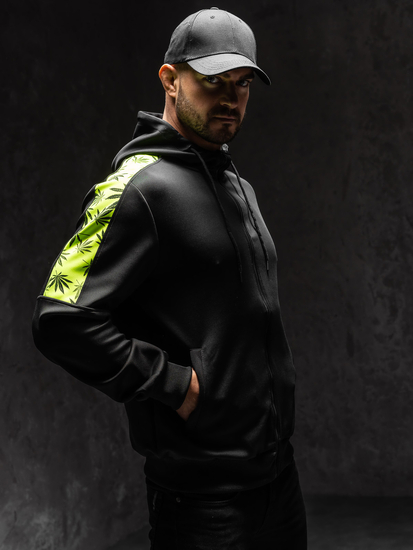 Men's Zip Hoodie Black Bolf 27B8120