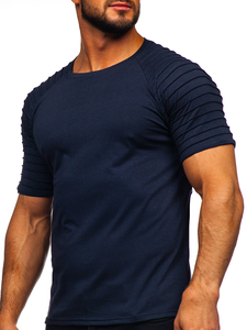 Men's Basic T-shirt Navy Blue Bolf 8T88