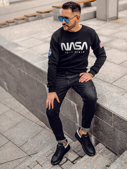 Men's Printed Sweatshirt Black Bolf 146955A