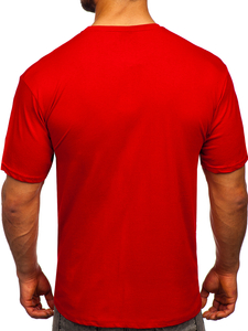 Men's Basic Cotton T-shirt Red Bolf 192397