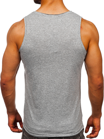 Men’s Basic Tank Top Grey Bolf 1205