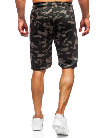 Men's Camo Shorts Dark Green Bolf JX862