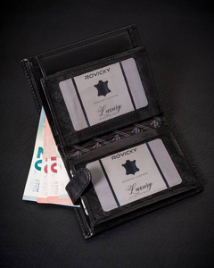 Men's Leather Wallet Black 25912