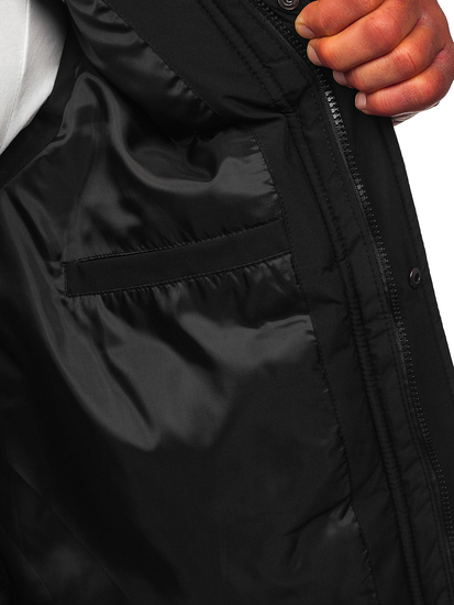 Men’s Thick Gilet with hood Black Bolf 57M7508