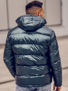 Men's Quilted Winter Jacket Green Bolf EX2138A