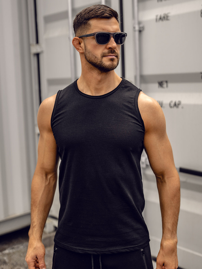Men’s Basic Tank Top Black Bolf 1205A