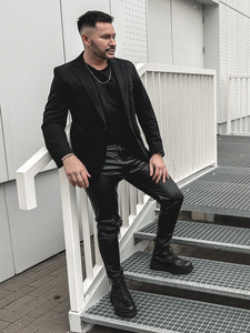 Men’s Elegant Suit Jacket Black Bolf 1652A