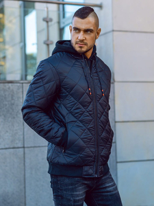 Men's Transitional Bomber Jacket Black Bolf AK76-A