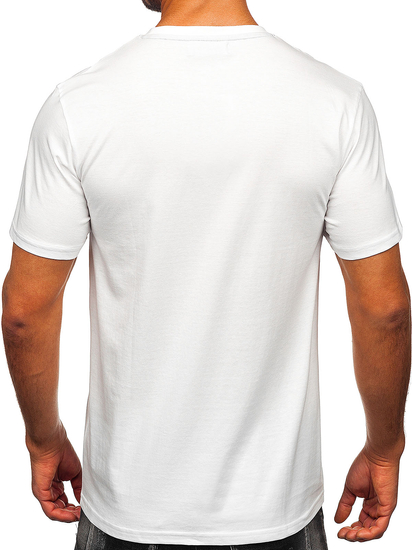 Men's Cotton Printed T-shirt White Bolf MPO3555