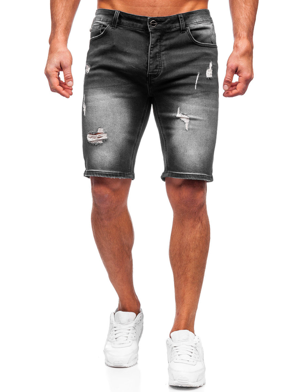 Men's Denim Shorts Black Bolf MP0061N