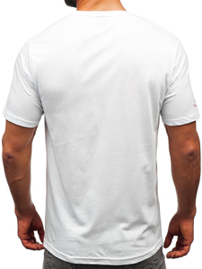 Men's Cotton Printed T-shirt White Bolf 14741