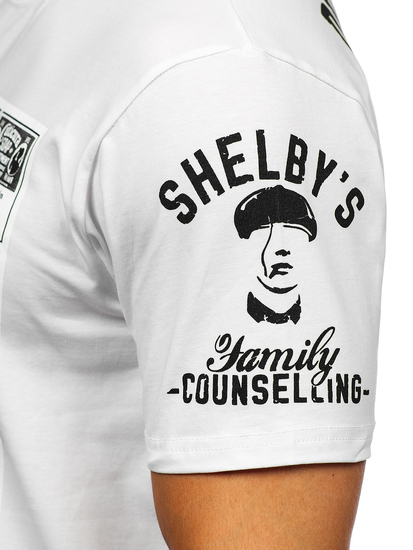 Men's Printed T-shirt White Bolf 2826