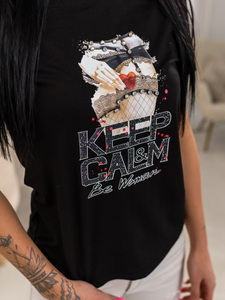 Women's Printed T-shirt Black Bolf 95T2502