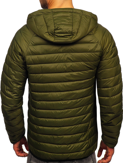 Men's Quilted Lightweight Jacket Green Bolf 13021