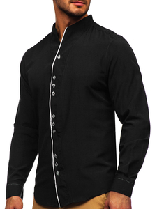 Men's Long Sleeve Shirt Black Bolf 5720