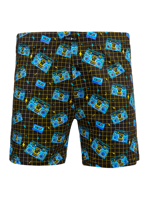 Men's Cotton Boxer Shorts Blue Bolf 1BB162
