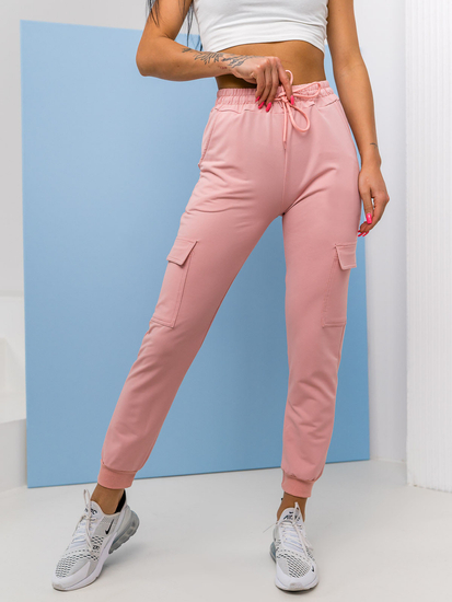 Women's Cargo Sweatpants Pink Bolf HW2516C