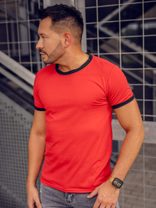 Men's Basic T-shirt Red Bolf 8T83A