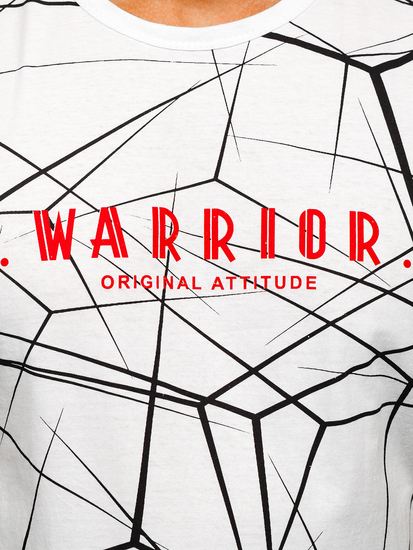 Men's Printed Tank Top White Bolf 14813