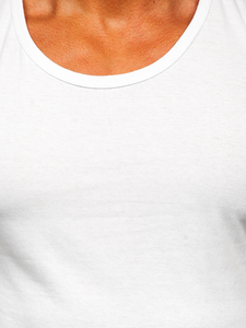 Men's Basic Tank Top White Bolf 1205-1