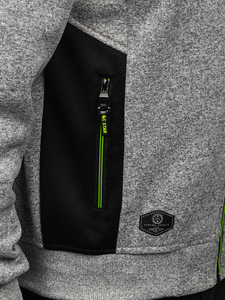 Men's Lightweight Jacket with stand up collar Grey Bolf TC1232