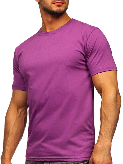 Men's Basic Cotton T-shirt Violet Bolf 192397