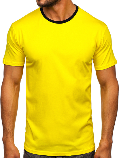 Men's Cotton T-shirt Yellow Bolf 0004