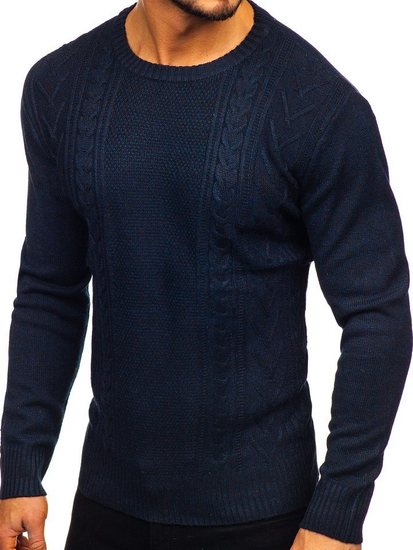 Men's Jumper Navy Blue Bolf H1937
