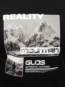 Men's Cotton Printed T-shirt Black Bolf MPO3461