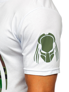 Men's Cotton Printed T-shirt White Bolf 192379